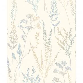 Papel De Parede Time Floral Metalizado Ui3205