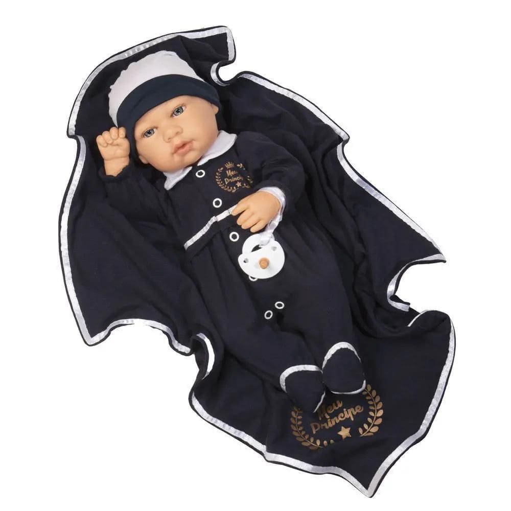 Boneco Bebe Elegance Luxo David Baby Brink 1314