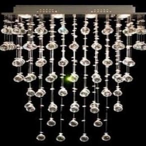 Lustre Para Sala, Cozinha, Sala De Jantar, Hall, Escritório Cristal Base 18x70 70cm