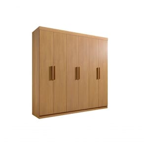 Guarda Roupa Casal Colibri 6 Portas 6 Gavetas Com Pés - D` Doro Cinamomo