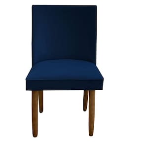 Cadeira Para Sala De Jantar Tóquio Pés Palito Suede Azul Marinho D`classe Decor
