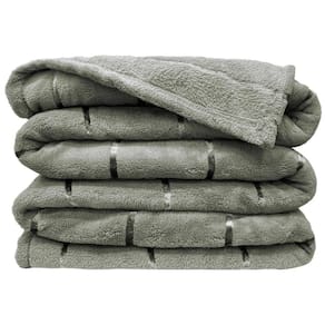 Manta Cobertor Queen Roma Flannel Ultrasoft - Alecrim - Linha Exclusiva