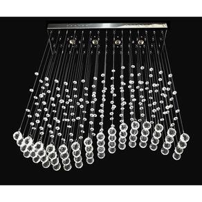 Lustre Para Sala, Cozinha, Sala De Jantar Cristal Base 18x70 60cm