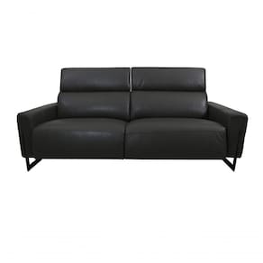 Sofá Reclinável Elétrico De Couro Legend Graphite - Mempra