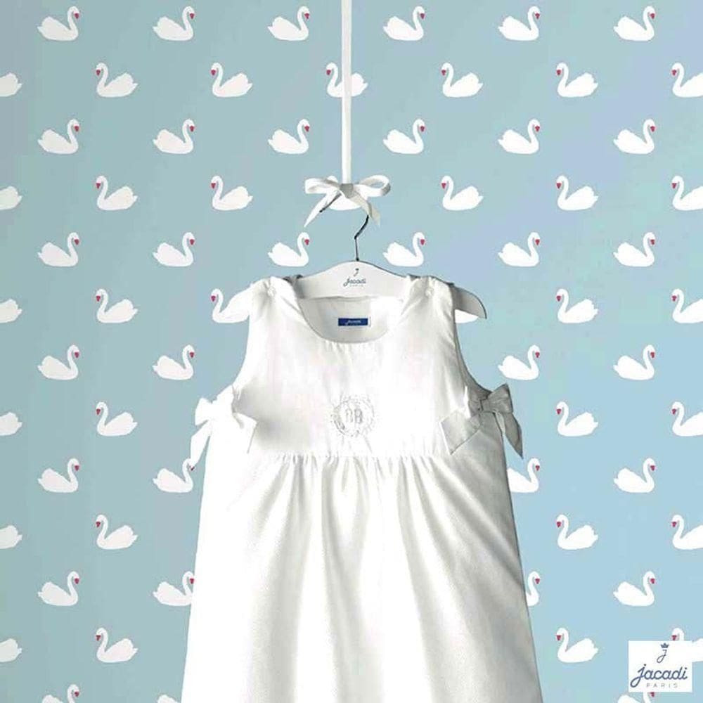 Papel De Parede Jacadi Trousseau Bleu Ciel 36171401 - Rolo 10m X 0,53m