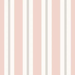 Papel De Parede Revoada Listrado Rosa E Cinza 4459
