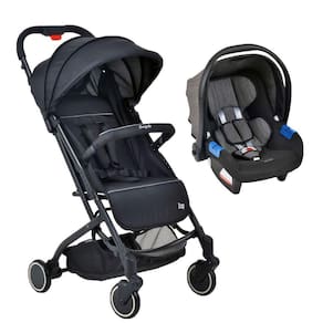 Travel System Burigotto Carrinho De Bebê Zap Preto Com Bebê Conforto Touring X Preto Mesclado