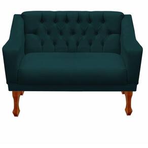 Namoradeira Decorativa Recepção Grecia Dritex suede Azul