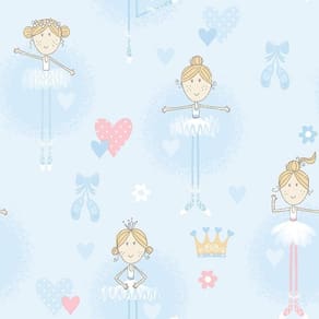 Papel De Parede Just 4 Kids Bailarina G56506 - Rolo 10m X 0,52m