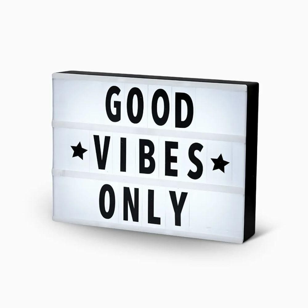 Caixa Luminária Mensagem Decorativa