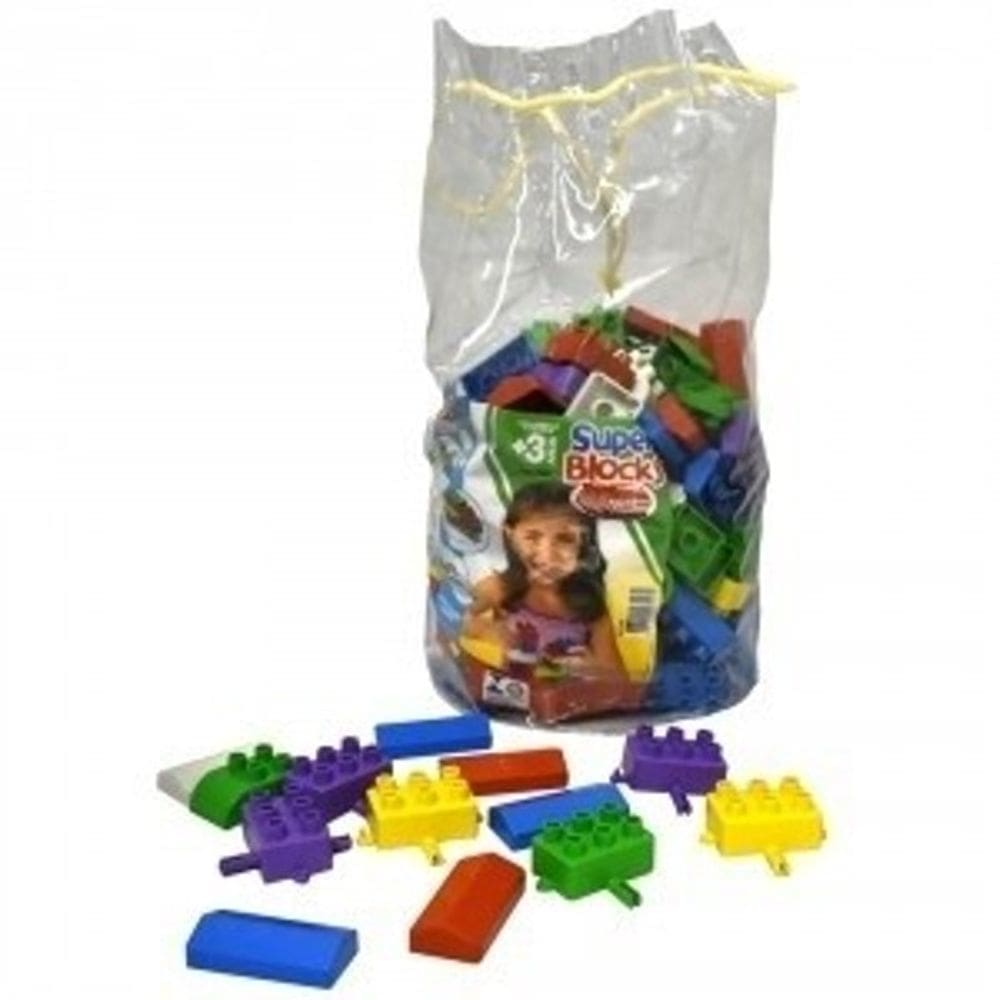Super Blocks 174 Peças | Brinquedo Infantil Montável