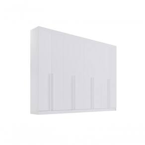 Guarda Roupa Casal 8 Portas 8 Gavetas Sem Pés Daymont - D` Doro Castanho/off White