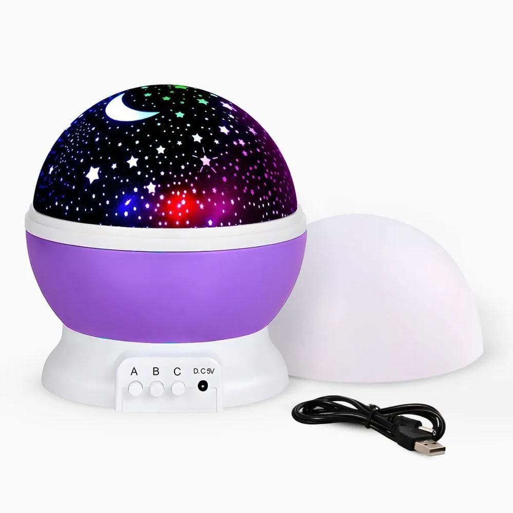 Luminária Projetor Estrelas 360º Abajur Star Master Transforme Seus Sonhos Em Um Céu Estrelado