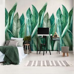 Mural De Parede Wanderlust Folhagem Verde A39501