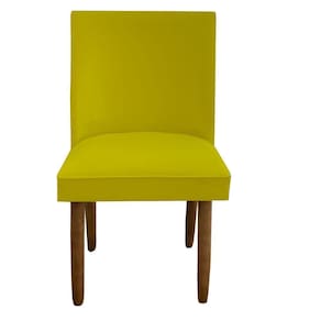 Cadeira Para Sala De Jantar Tóquio Pés Palito Suede Amarelo D`classe Decor