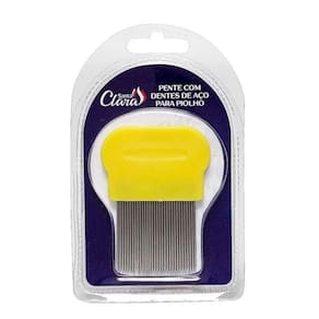 Pente Com Dentes De Aço Para Piolho Santa Clara 2468