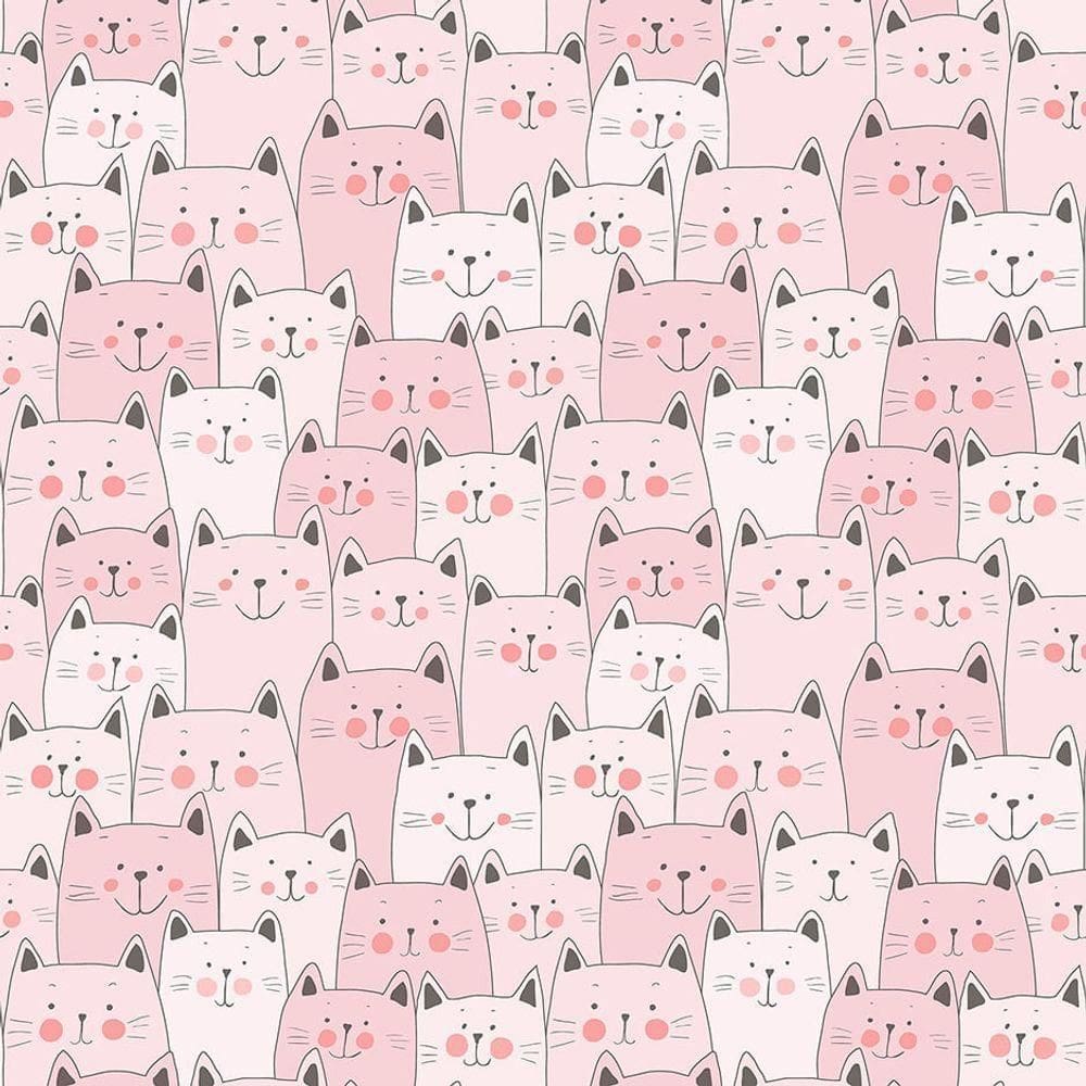 Papel De Parede Sambori Miaou 134-2 - Rolo 10m X 0,53m