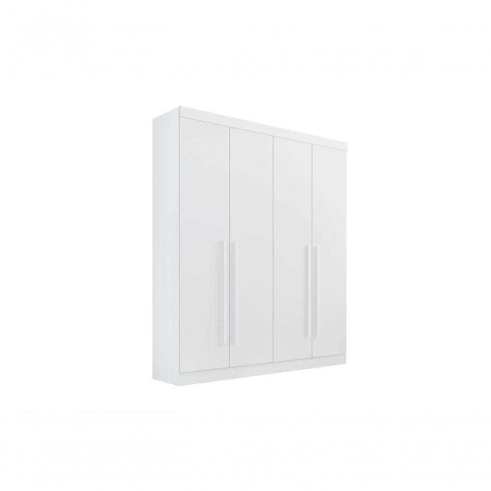 Guarda-roupa Da Vinci Plus 4 Portas 3 Gavetas Sem Pés - D` Doro Branco