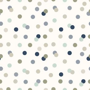 Papel De Parede Revoada Confete Azul, Menta E Cinza 4412