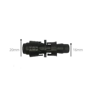Uniao Emenda Redução Para Mangueira Preta 20mm X 16mm Irrigação Rsb Kit 10 Unid