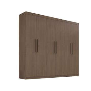 Guarda Roupa Casal 6 Portas Leblon Com Pés D` Doro Castanho