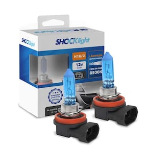 Kit Lâmpadas Halogena Super Branca H16/2 19w Pgj19-3 8500k Shocklight