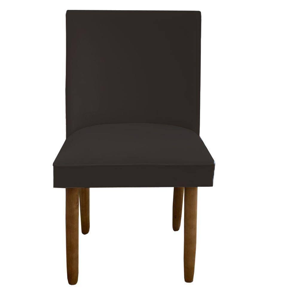 Cadeira Para Sala De Jantar Tóquio Pés Palito Suede Marrom D`classe Decor
