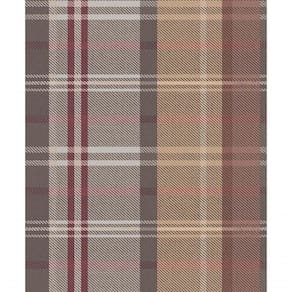 Papel De Parede Botany House Xadrez Roxo 15568