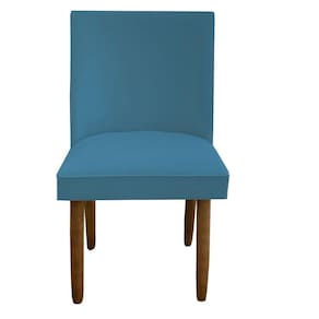 Cadeira Para Sala De Jantar Tóquio Pés Palito Suede Azul Tiffany D`classe Decor