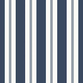 Papel De Parede Revoada Listrado Azul Marinho 4454