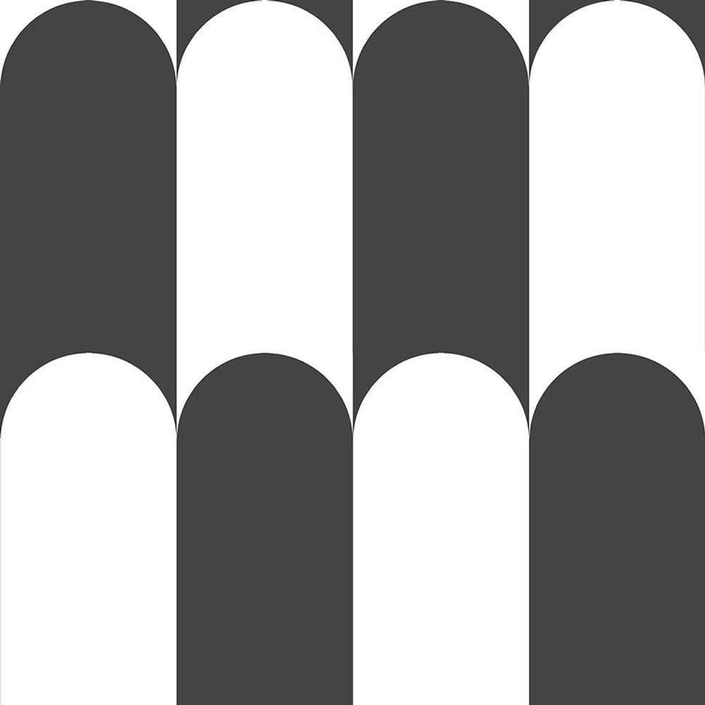 Papel De Parede Botany House Yin Yang Preto 15559