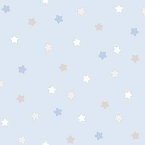 Papel De Parede Lullaby Estrelas Azul 2251 - Rolo 10m X 0,53m