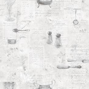 Papel De Parede Kitchen Recipes G12293 - Rolo 10m X 0,53m