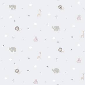 Papel De Parede Lullaby Cinza 2222 - Rolo 10m X 0,53m