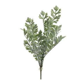 Galhos Decorativos Permanentes - Pick Folhagem 48cm Verde-branco - 6 Buquês