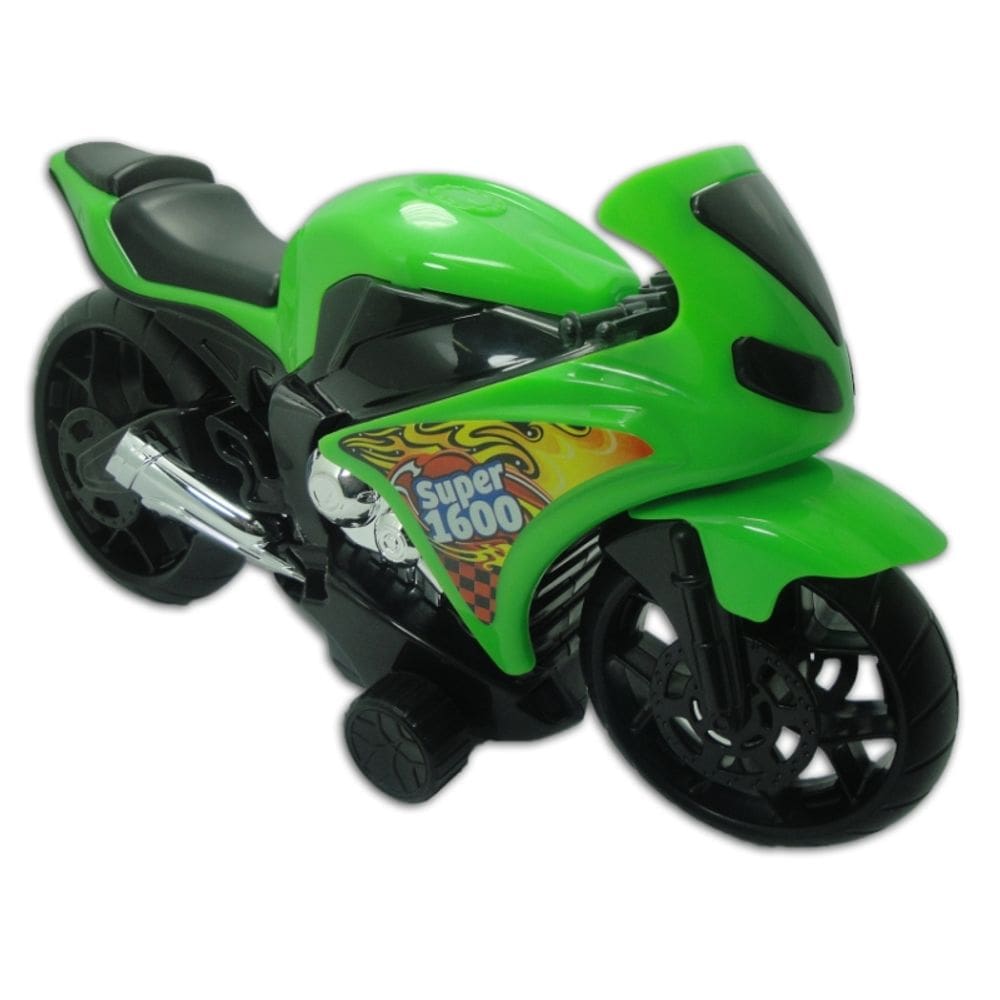 Moto Fricção 34 cm Motocicleta Super 1600 - Bs Toys Ref: 195