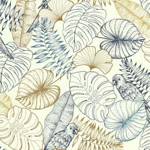 Papel De Parede Sejours Et Chambres Tropical 51193401 - Rolo 10m X 0,53m