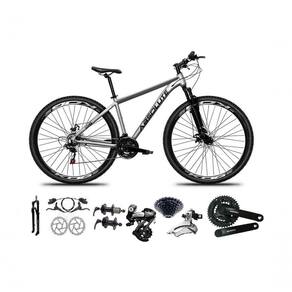 Bicicleta Aro 29 Absolute Nero 5 Shimano Altus 24v Freios Hidráulicos Garfo Com Trava - Cinza Tam.13