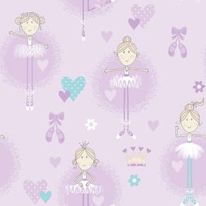 Papel De Parede Just 4 Kids Bailarina G56507 - Rolo 10m X 0,52m