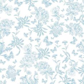 Papel De Parede Tartine Et Chocolat 4 Floral Azul 36230501tc