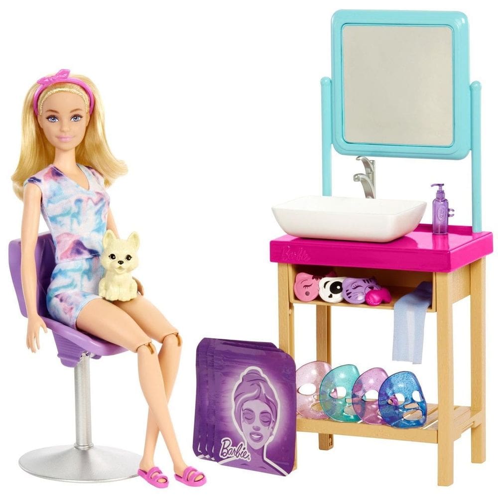 Boneca Barbie Dia De Spa Mascara Brilhante - Mattel Hcm82
