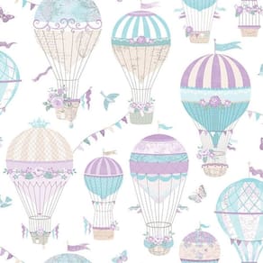 Papel De Parede Just 4 Kids Balões G56543 - Rolo 10m X 0,52m