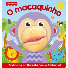Livro Divirta-Se Na Selva Com O Dedoche - O Macaquinho