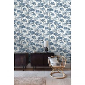 Papel De Parede Maison Paisagens Azul Mn3007