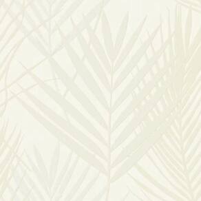 Papel De Parede Tissé Folhagem Branco 20701