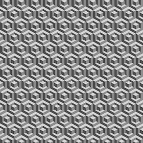 Papel De Parede Fiesta Modern Geométrico 3d Cinza Escuro 543214 Fiesta Modern 543214