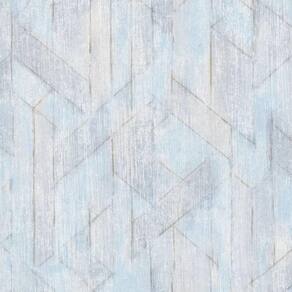 Papel De Parede Nature Geométrico Azul Tonu1004