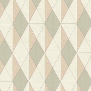Papel De Parede Tissé Geométrico Verde 25402