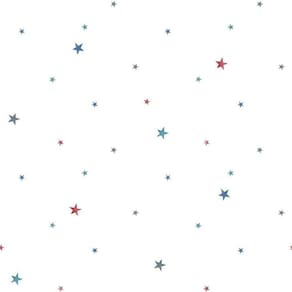 Papel De Parede Estrelinhas - G78413 Azul E Vermelho Tiny Tots 2 - G78413