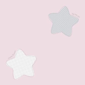 Papel De Parede Lullaby Estrela Polaris Rosa 2242 - Rolo 10m X 0,53m